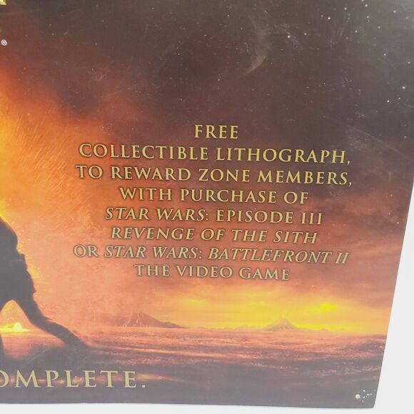 Star Wars III Revenge of the Sith Best Buy Limited Edition Lithograph 2005 Retro - Picture 2 of 6